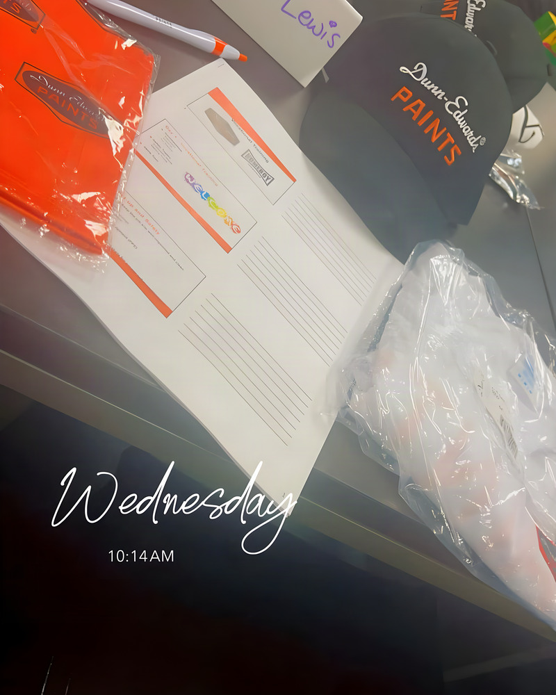 Day one: my Dunn-Edwards training kit
