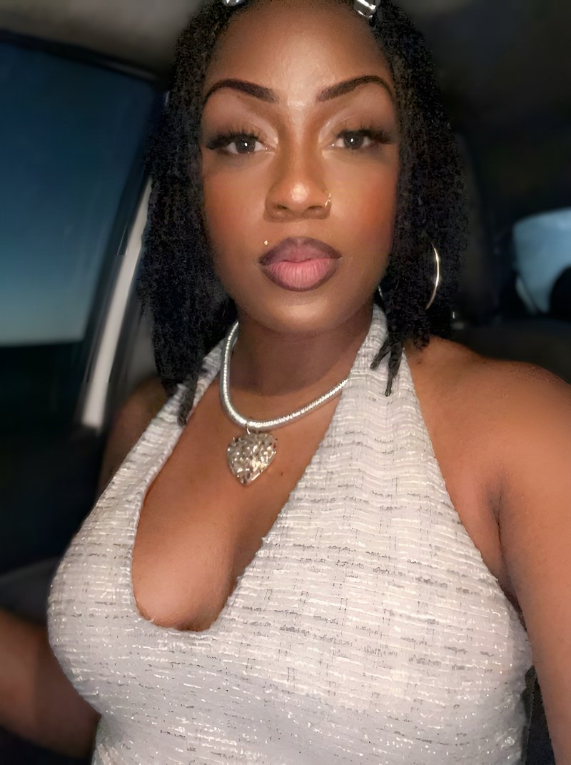 Janay Lewis, lounge night: white tweed halter
