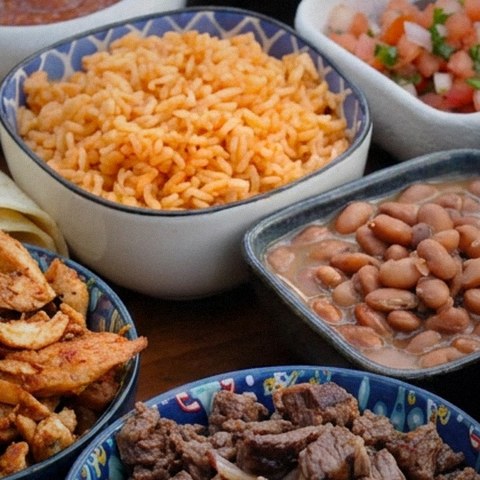 Mexican Rice & Charro Beans
